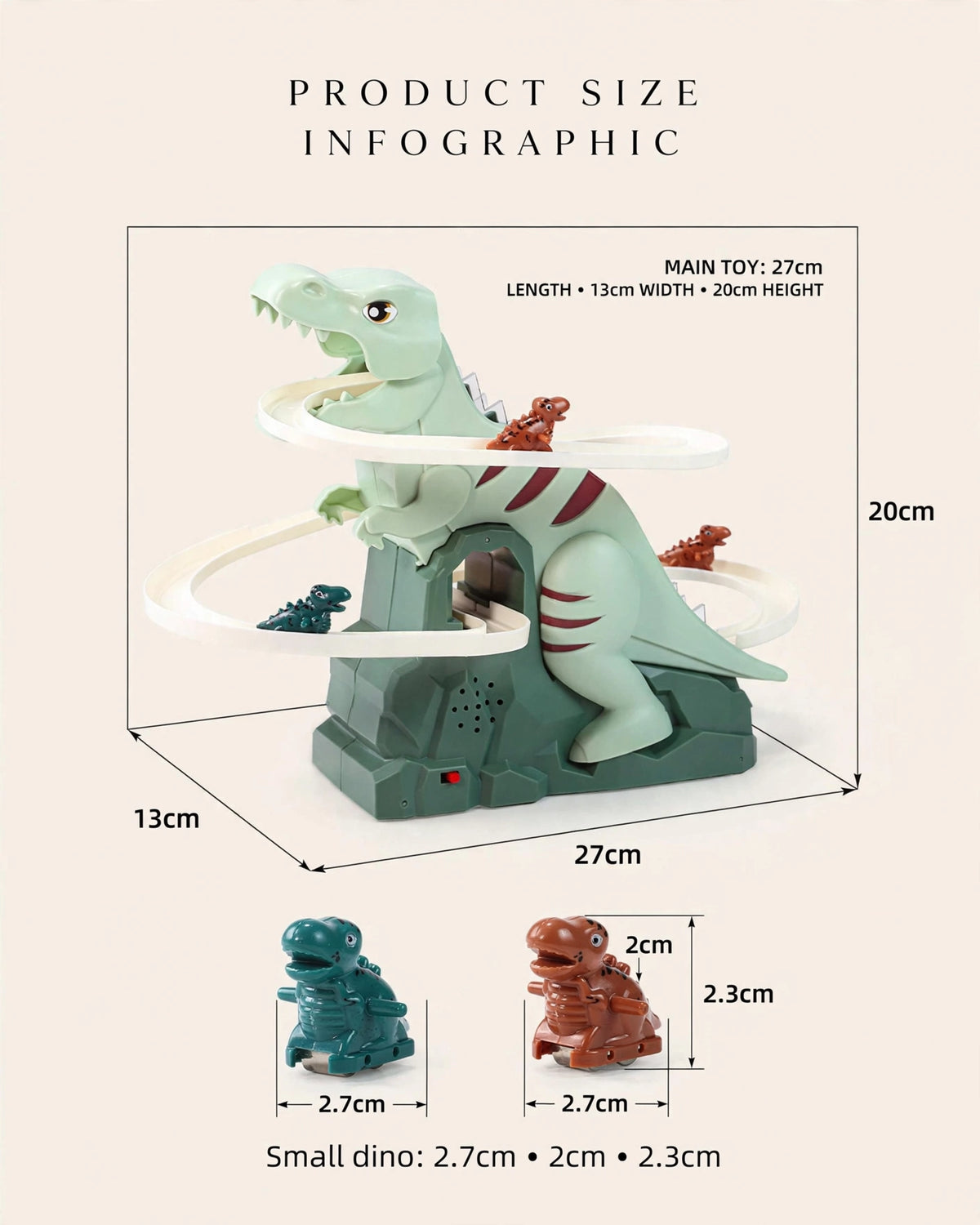 Kids' Electric Dinosaur Climbing Playhouse | Stairs, Slide & Lights | Interactive Toy