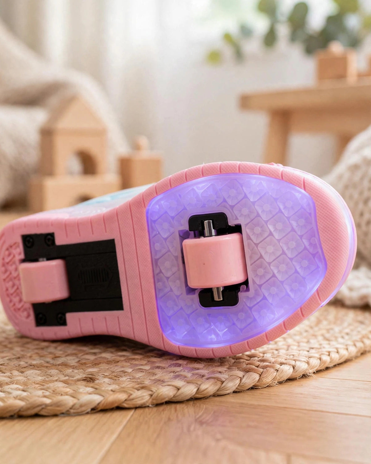 LED 7-Color Light-Up Mesh Sneakers for Kids