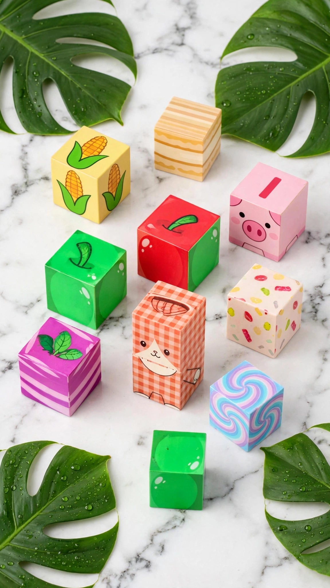 200-Piece Magnetic Building Cubes - Orchard Farm Set