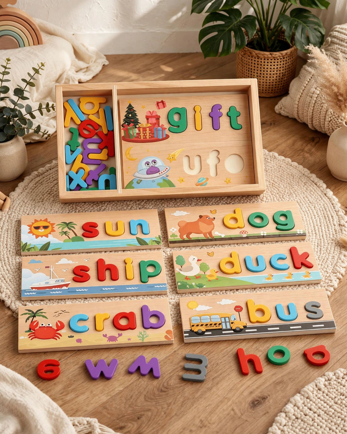 Kids' Wooden Spelling Game | Letter Puzzle & Early Learning Toy