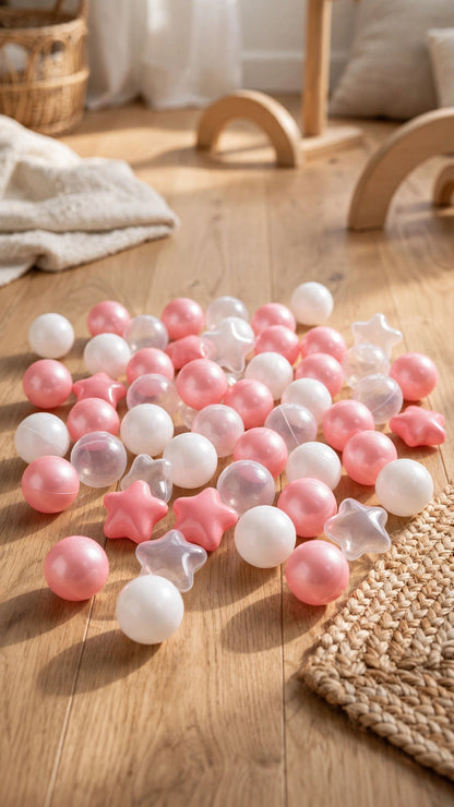 Crush-Proof Ball Pit Balls | Star Mix | Kids' Pool, Play Tent & Party Fun (100pc)