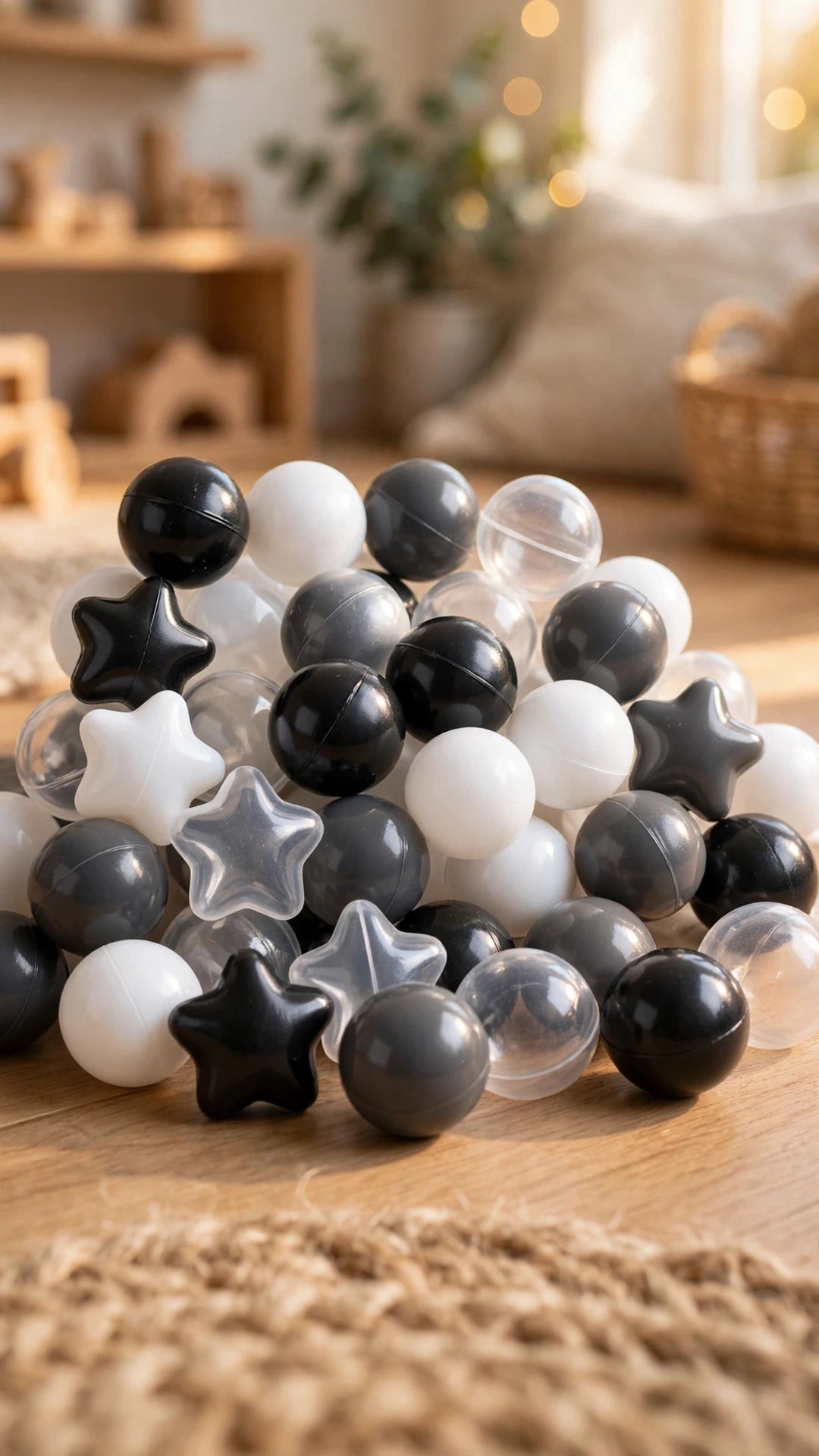Crush-Proof Ball Pit Balls | Star Mix | Kids' Pool, Play Tent & Party Fun (100pc)