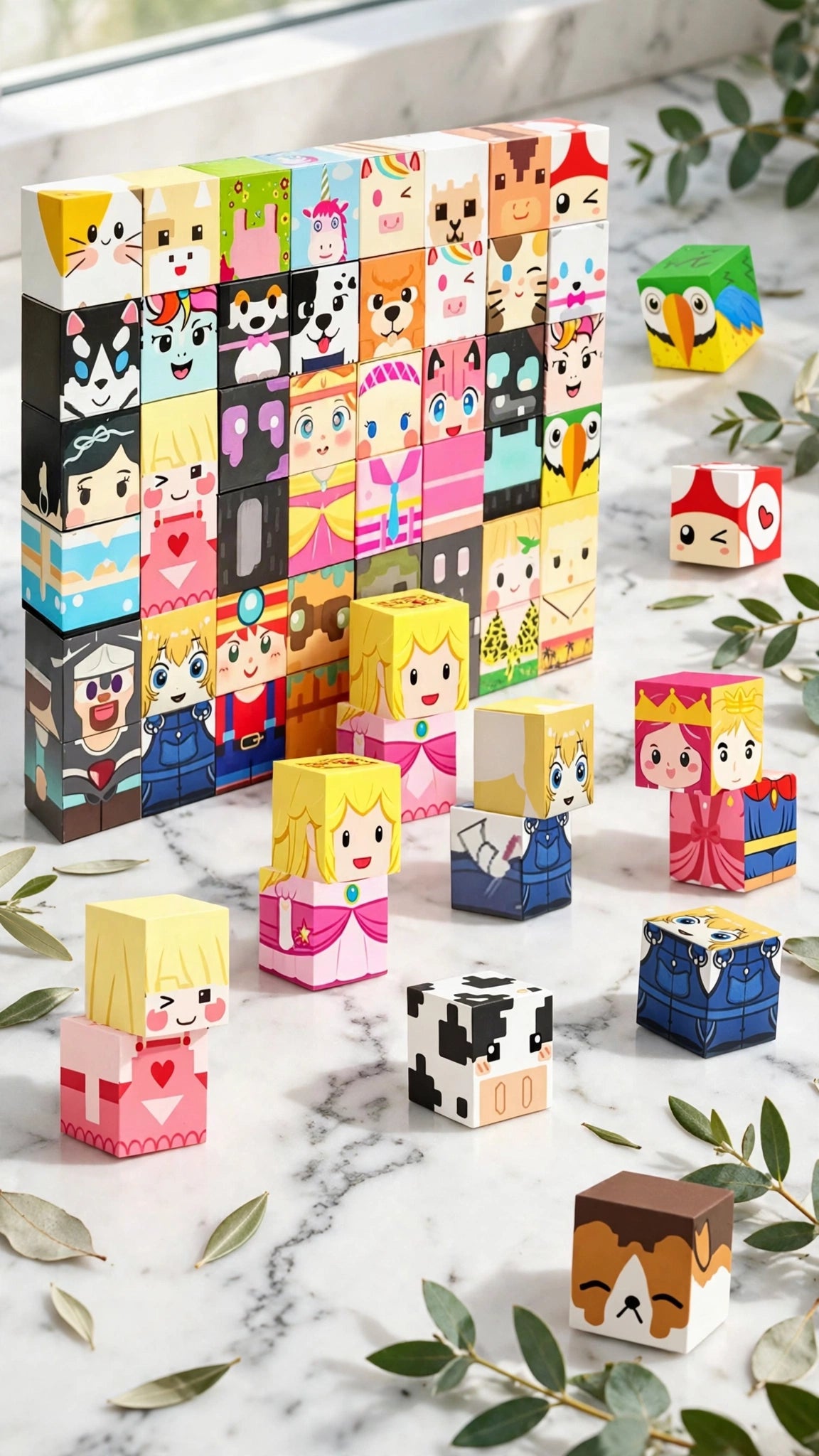 Magnetic Character & Animal Building Blocks - 20/34-Piece Set