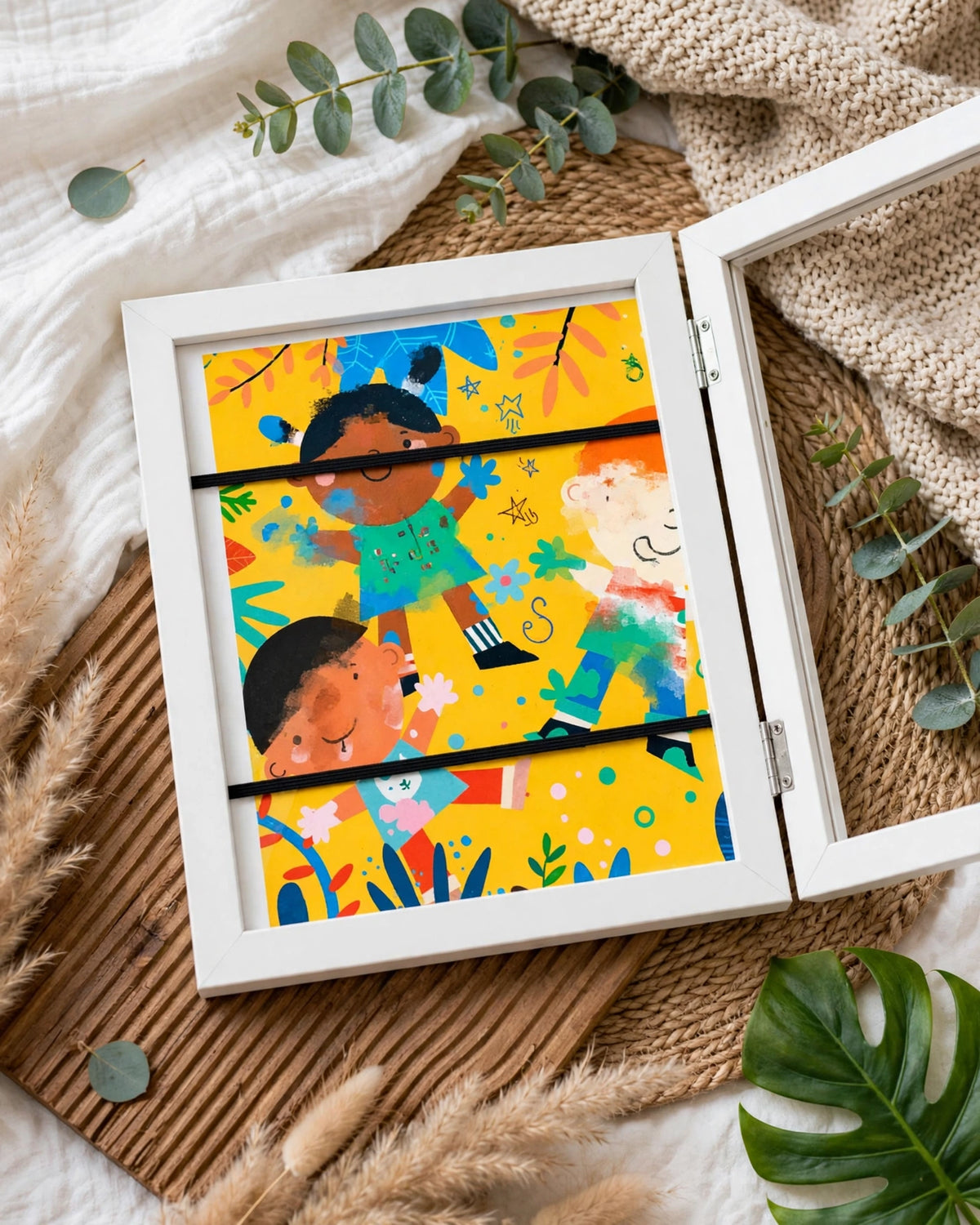 Magnetic A4 Art Display Frame – Front-Opening, Foldable