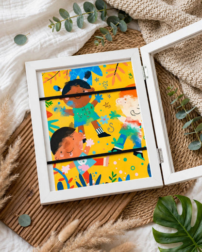 Magnetic A4 Art Display Frame – Front-Opening, Foldable