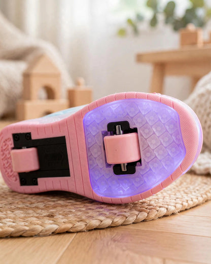 LED 7-Color Light-Up Mesh Sneakers for Kids
