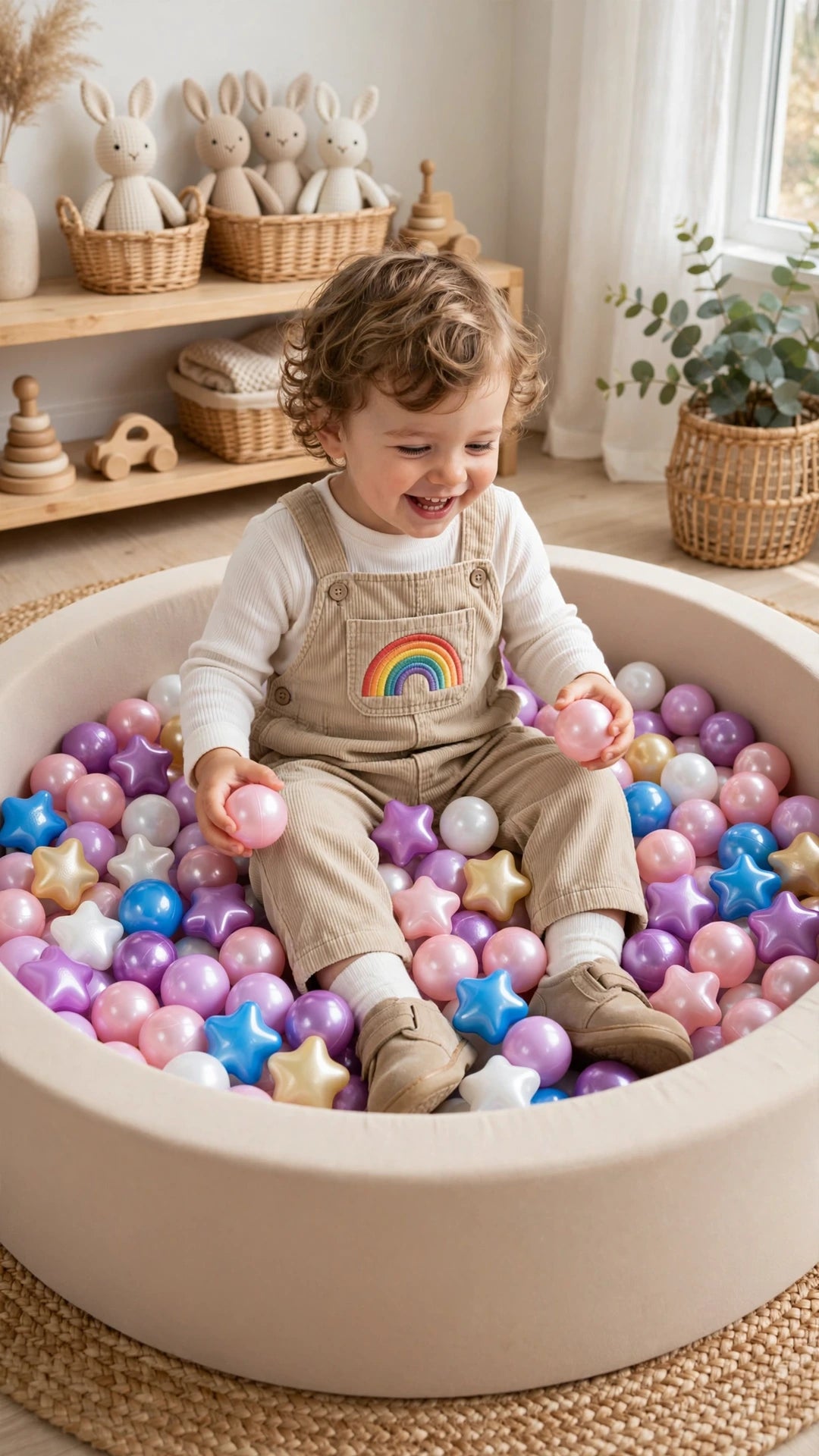 Crush-Proof Ball Pit Balls | Star Mix | Kids' Pool, Play Tent & Party Fun (100pc)