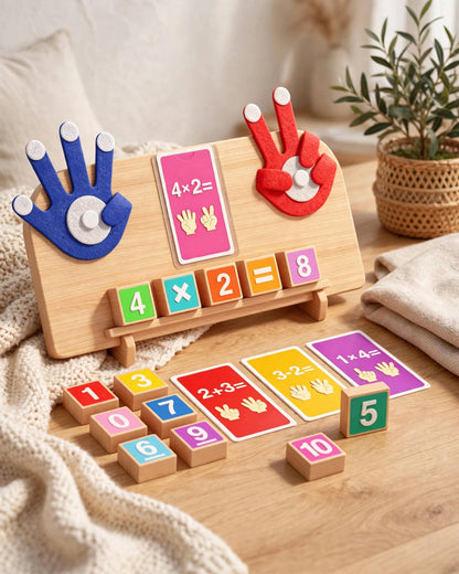 Wooden Number Counting Blocks | Math Learning Toy for Toddlers