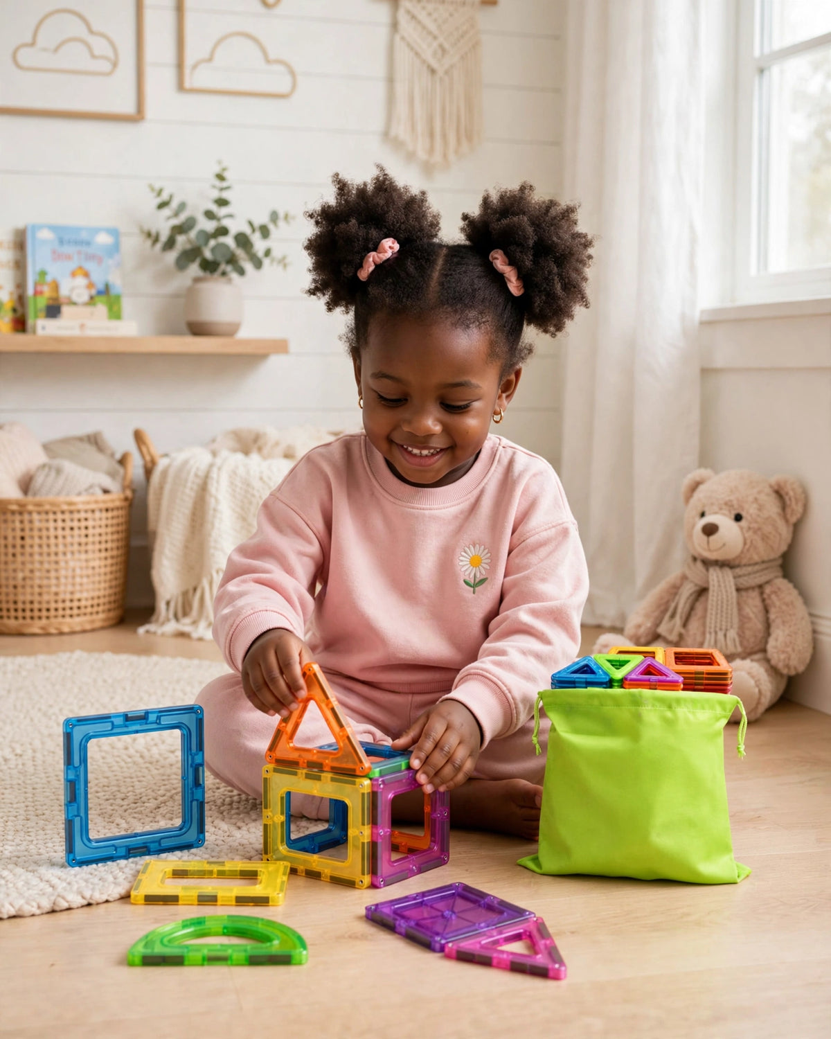 Magnetic Building Blocks | STEM Educational Toy for Toddlers