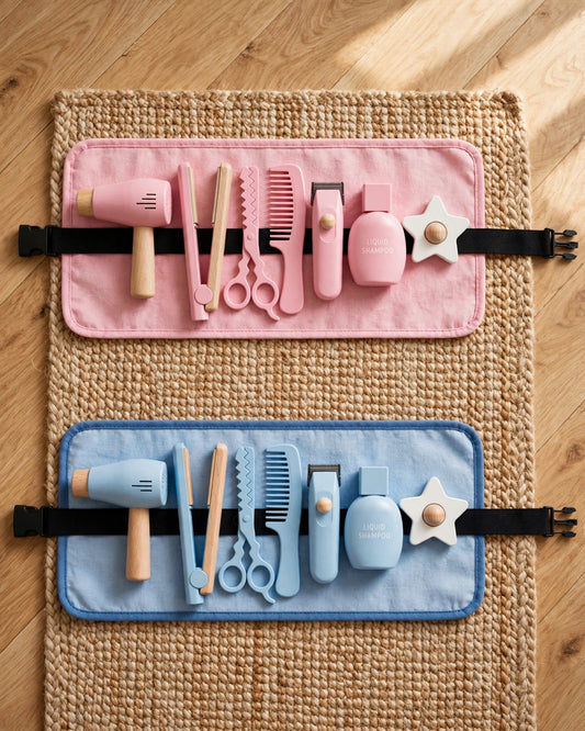 Wooden Hairdressing Salon Role Play Set | Kids' Pretend Play Toy | Ages 3+