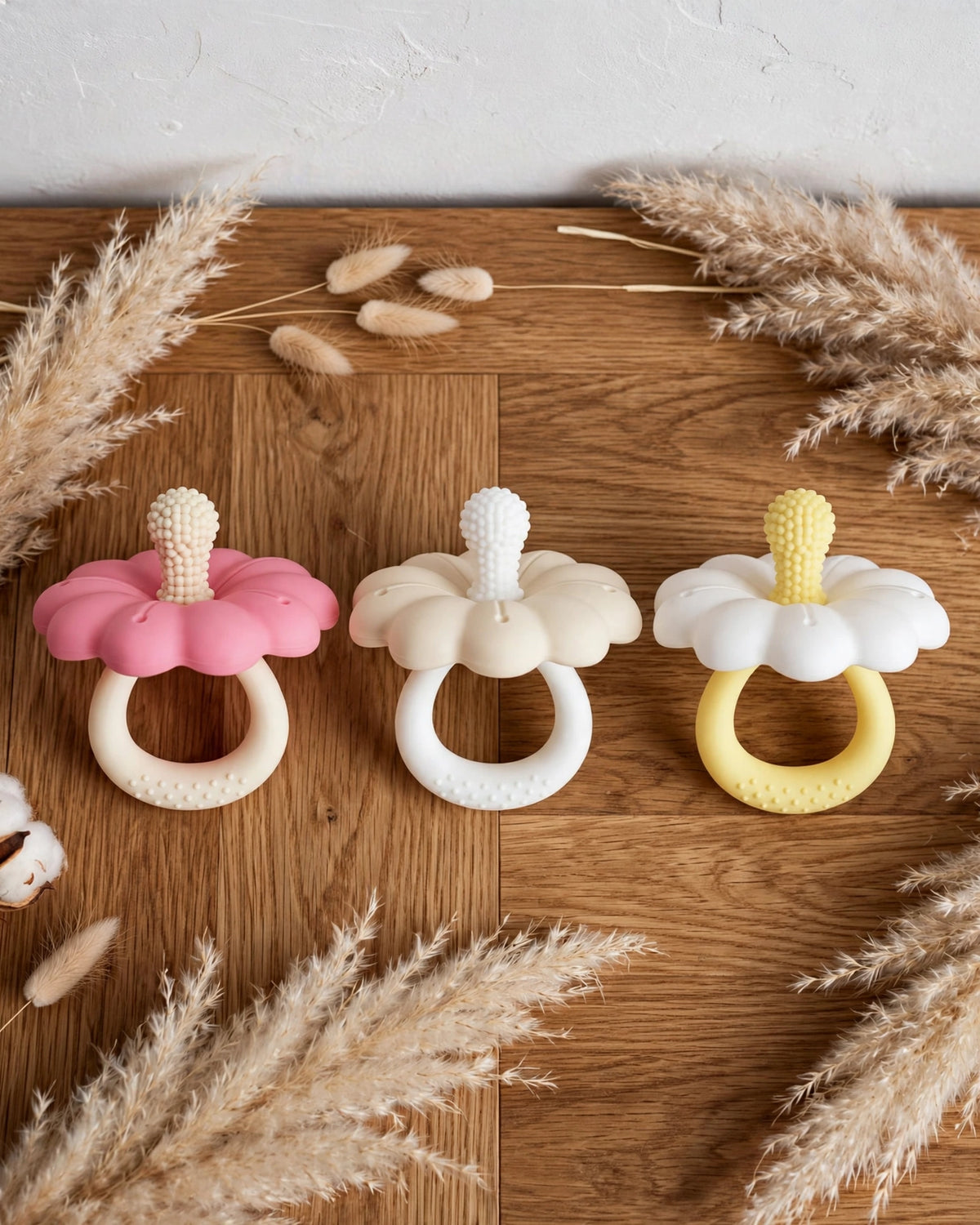 Silicone Flower Baby Teether | Infant Teething Toy | Gift for Baby Girls