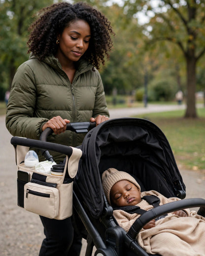 Stroller Hanging Bag – Oxford Cloth Multifunctional Mommy Tote & Shoulder Bag