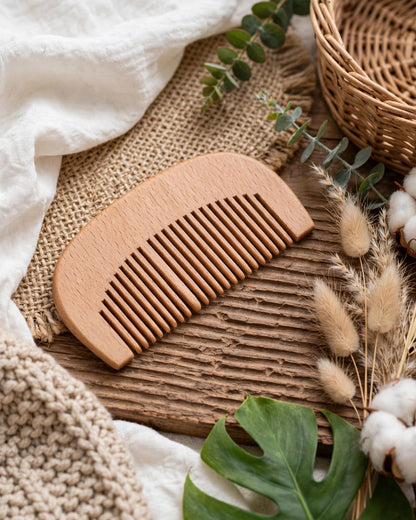 Personalized Baby Care Set – Wooden Hair Brush & Grooming Gift Set