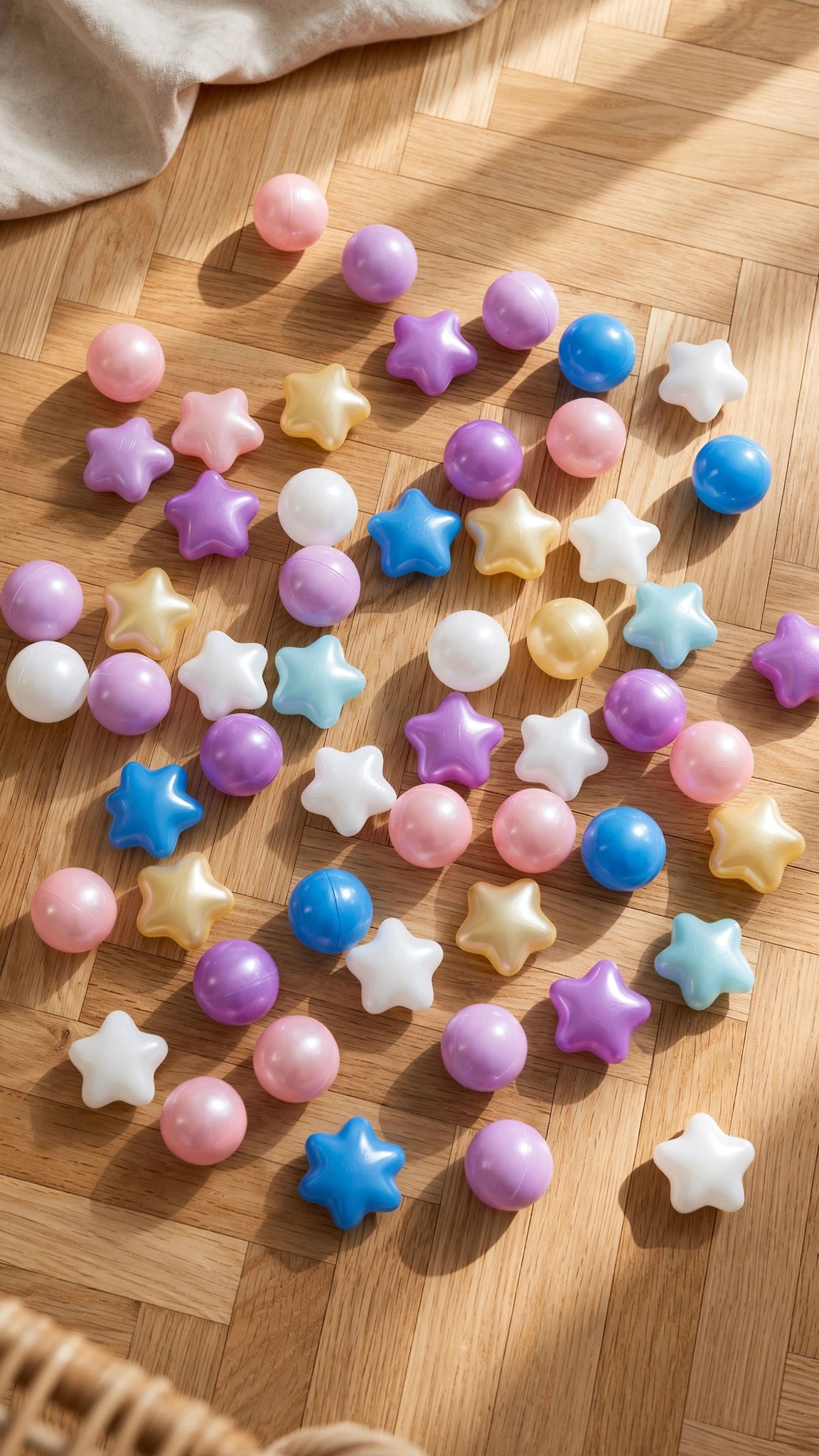 Crush-Proof Ball Pit Balls | Star Mix | Kids' Pool, Play Tent & Party Fun (100pc)