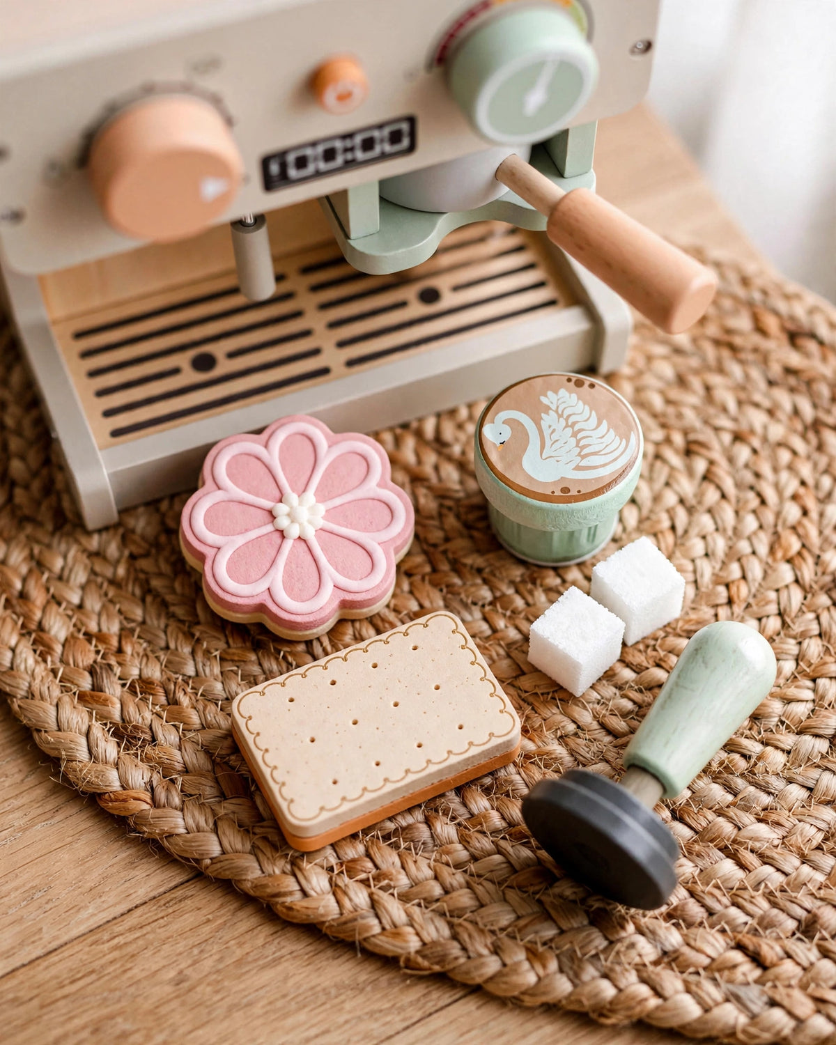Wooden Coffee Maker Kitchen Toy Set | Kids' Role Play & Dress Up Game