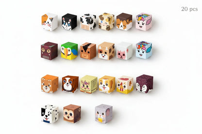 Magnetic Character & Animal Building Blocks - 20/34-Piece Set