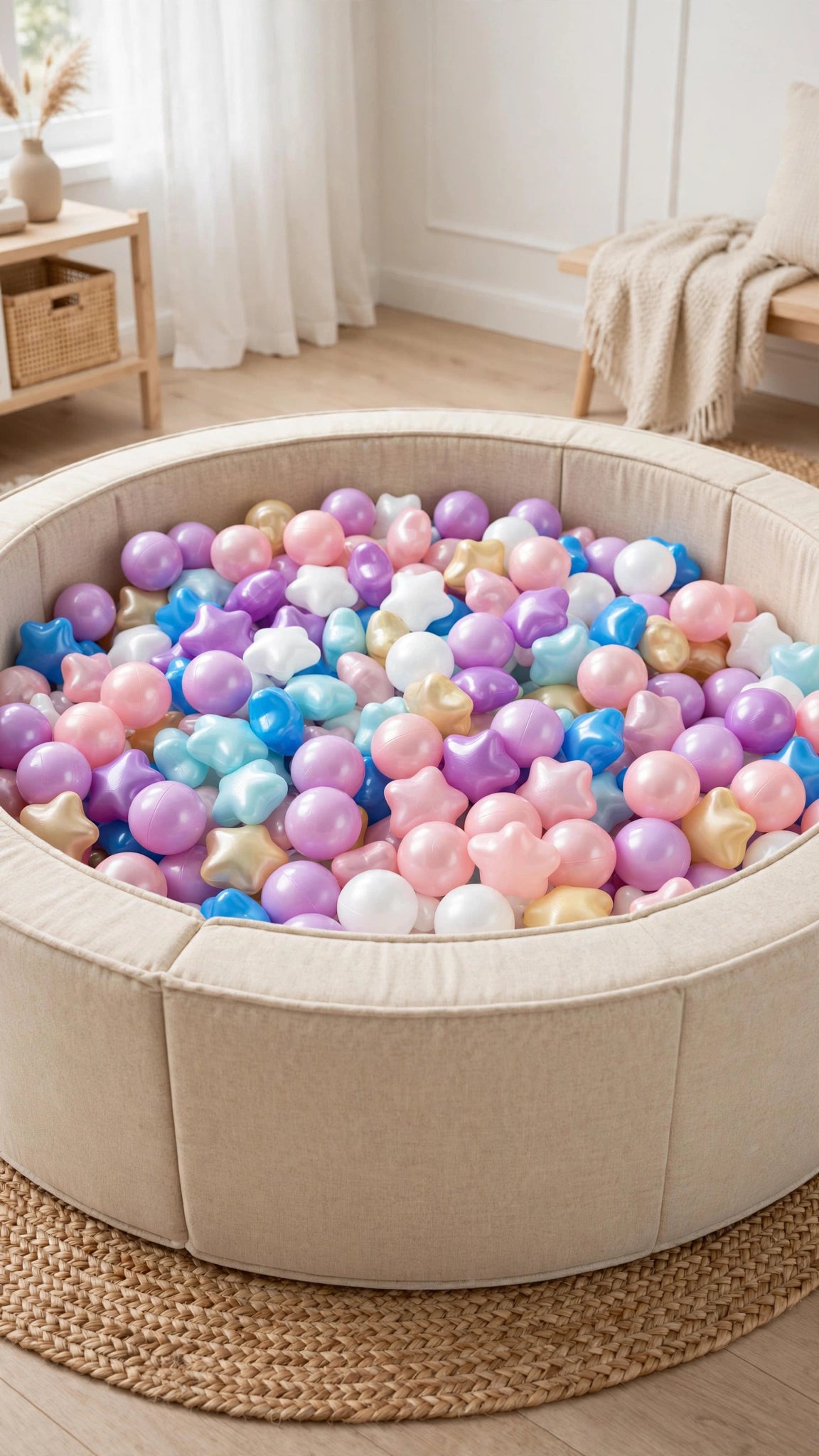 Crush-Proof Ball Pit Balls | Star Mix | Kids' Pool, Play Tent & Party Fun (100pc)