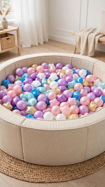 Crush-Proof Ball Pit Balls | Star Mix | Kids' Pool, Play Tent & Party Fun (100pc)