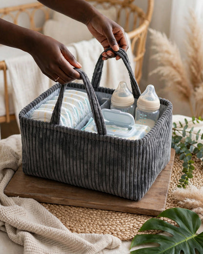 Multi-Functional Handheld Storage Basket – Retro Style Indoor & Outdoor