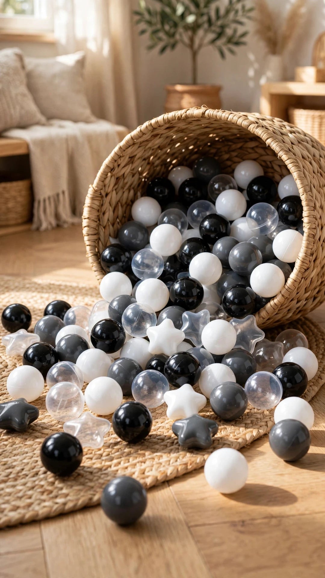 Crush-Proof Ball Pit Balls | Star Mix | Kids' Pool, Play Tent & Party Fun (100pc)