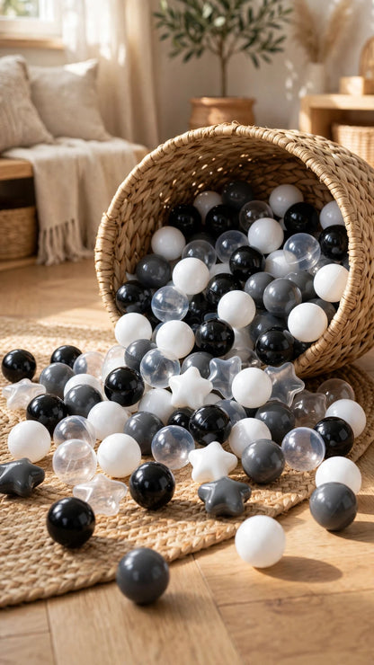 Crush-Proof Ball Pit Balls | Star Mix | Kids' Pool, Play Tent & Party Fun (100pc)