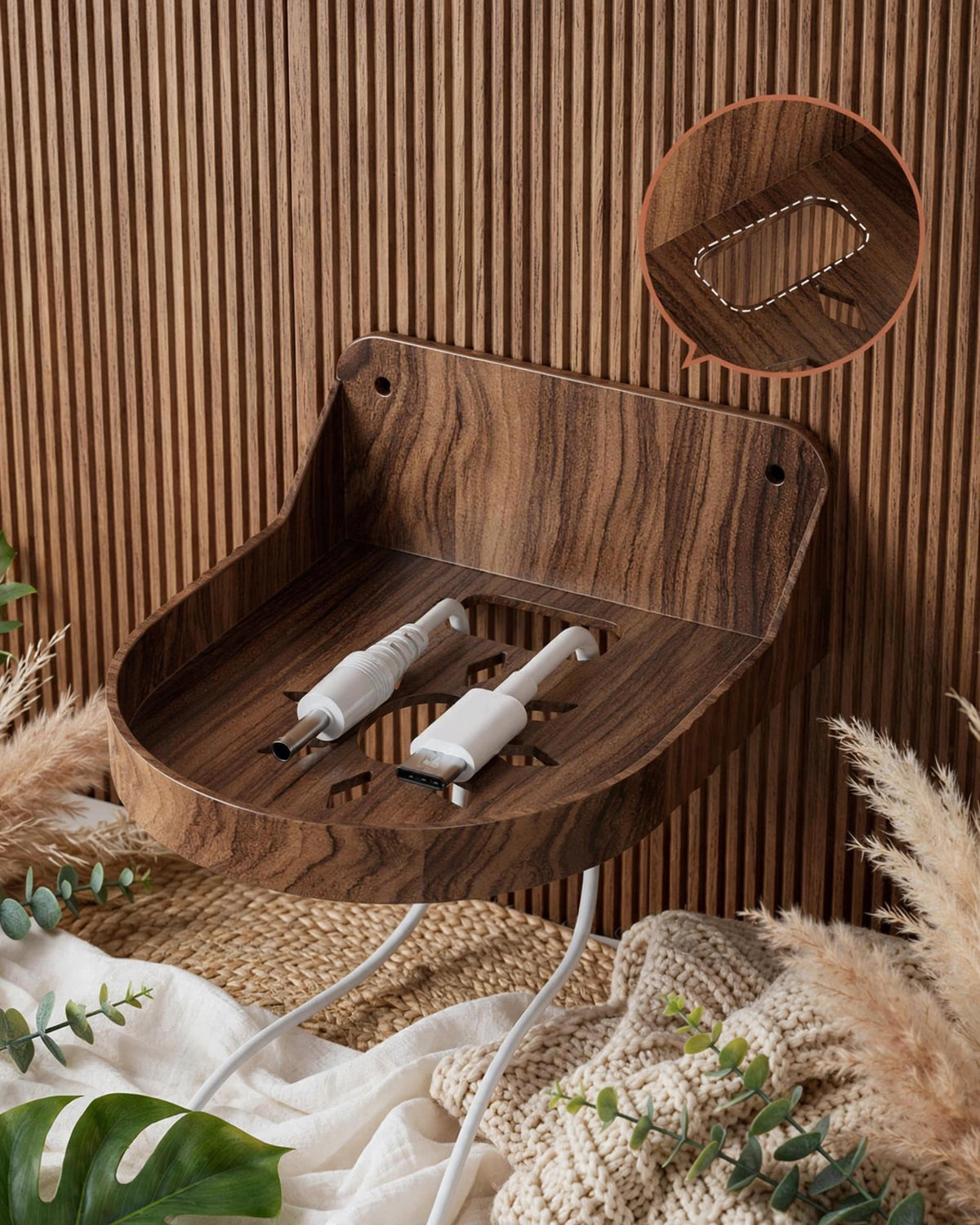 Wall Mounted Shelf – No Drilling Required, Multi-Purpose