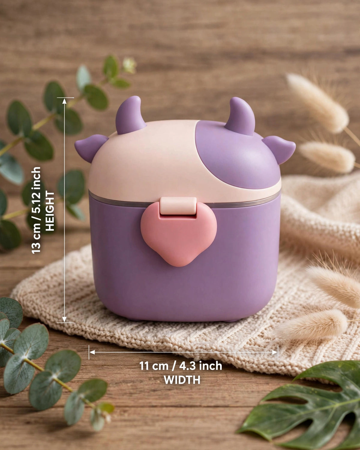 Baby Cow Design Milk Powder Dispenser