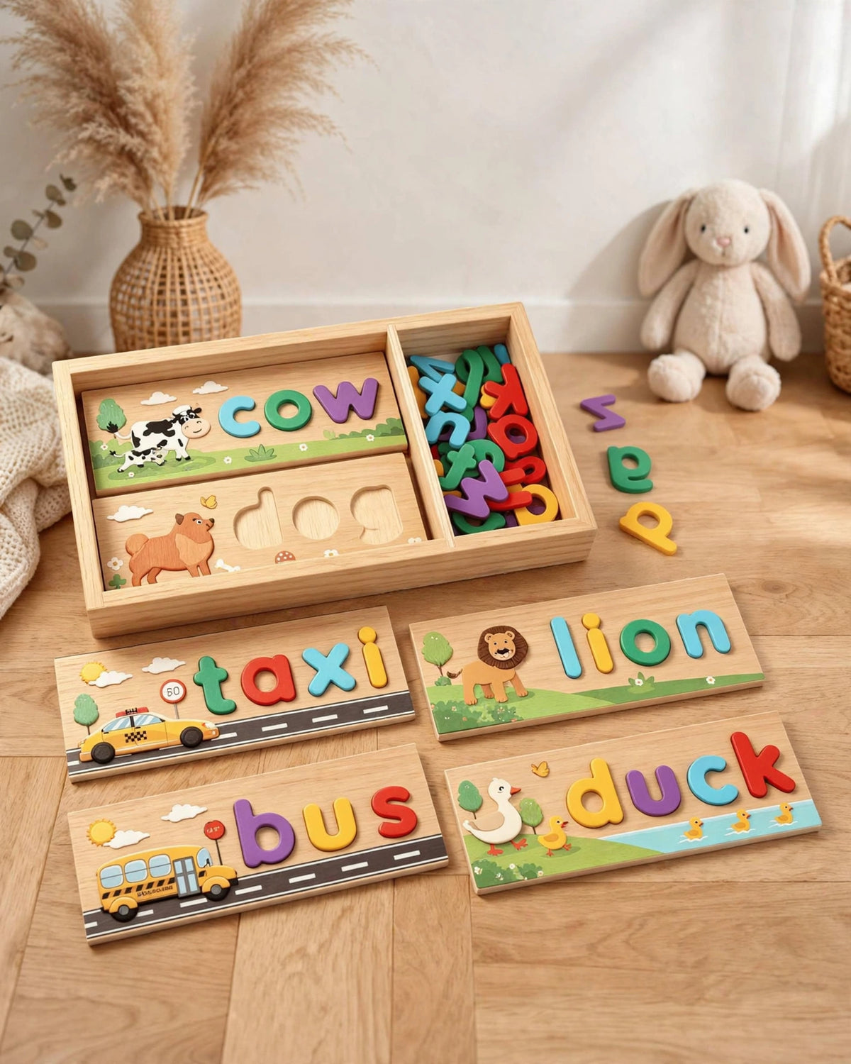 Kids' Wooden Spelling Game | Letter Puzzle & Early Learning Toy