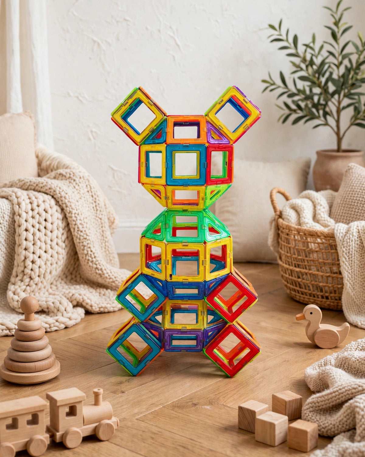 Magnetic Building Blocks | STEM Educational Toy for Toddlers