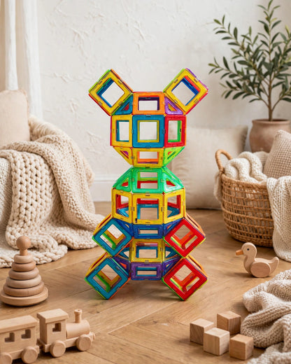 Magnetic Building Blocks | STEM Educational Toy for Toddlers