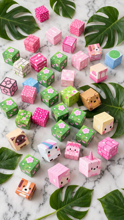 160-Piece Magnetic Building Blocks - Dreamy Cottage Set