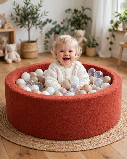 Soft Lamb Fleece Ball Pit for Toddlers & Babies