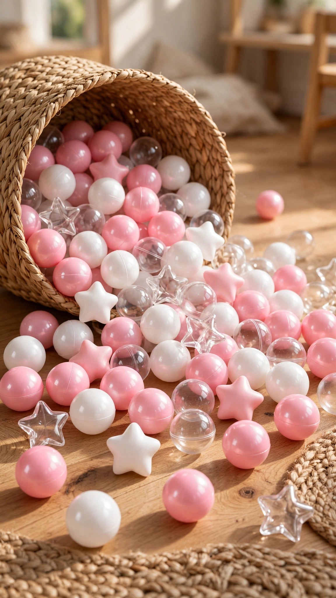 Crush-Proof Ball Pit Balls | Star Mix | Kids' Pool, Play Tent & Party Fun (100pc)