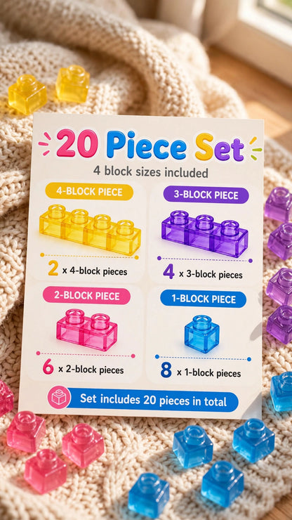 Soft Gummy Building Blocks – Sensory Play Set