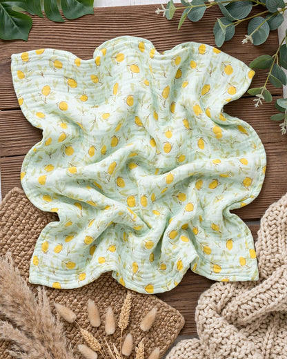 Happy Flute Baby Swaddle & Blanket Set – 3pcs Soft Cotton Yarn, 120×110cm