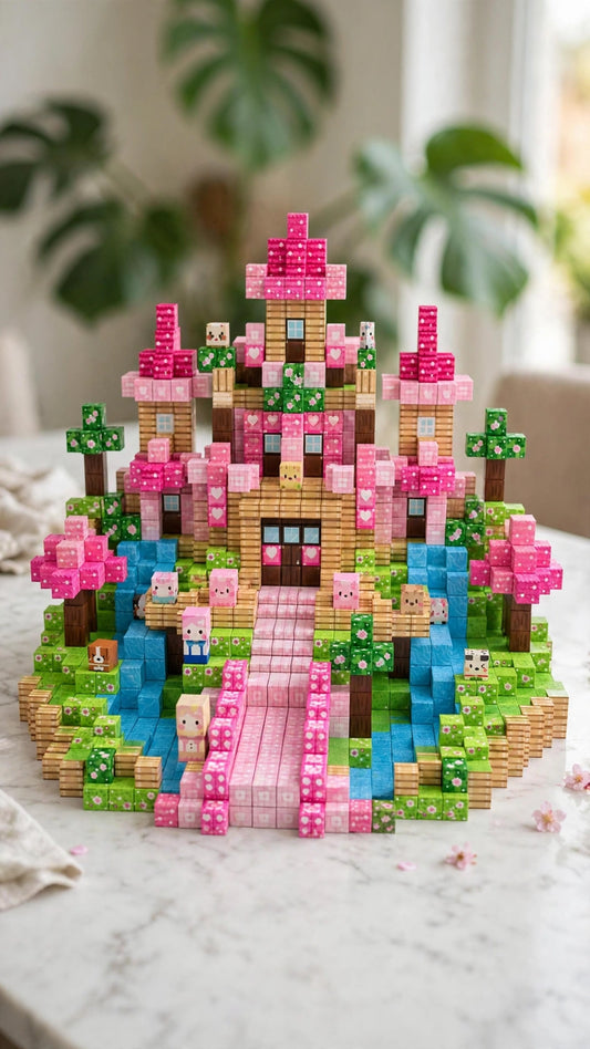 160-Piece Magnetic Building Blocks - Dreamy Cottage Set