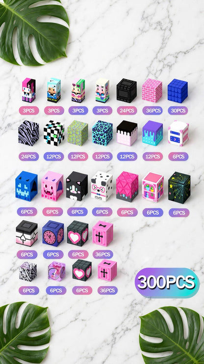 Magnetic Building Blocks & Tiles Set for Kids