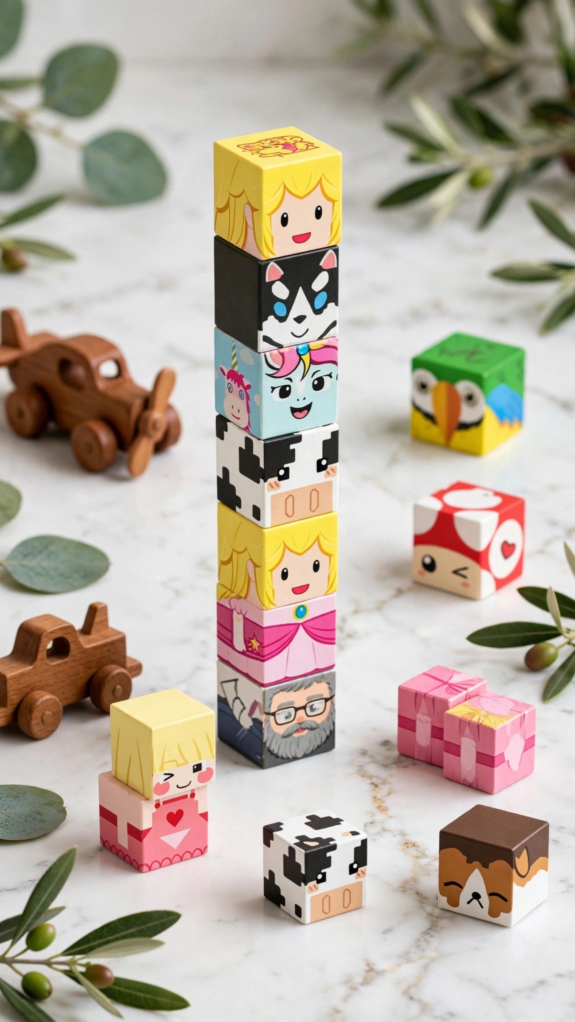 Magnetic Character & Animal Building Blocks - 20/34-Piece Set