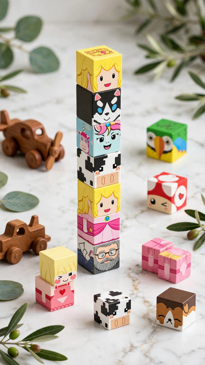 Magnetic Character & Animal Building Blocks - 20/34-Piece Set