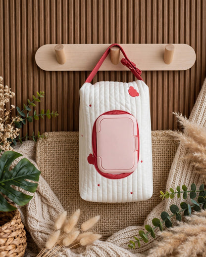 Korean Style Embroidered Tissue Box – Large Capacity Car & Stroller Tissue Holder