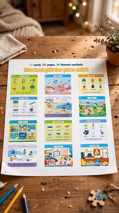 Squirrel Talking Flash Card Learning Kit – 55 Cards