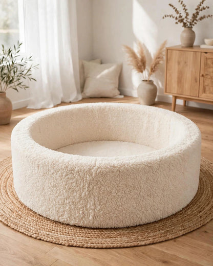 Soft Lamb Fleece Ball Pit for Toddlers & Babies