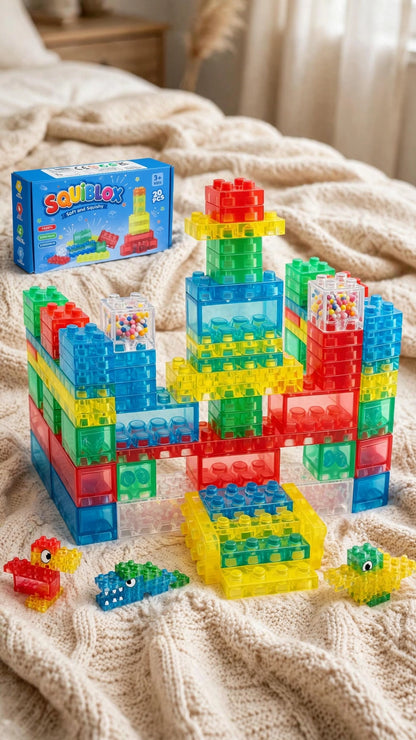 Soft Sensory Building Blocks – 20-Piece Set