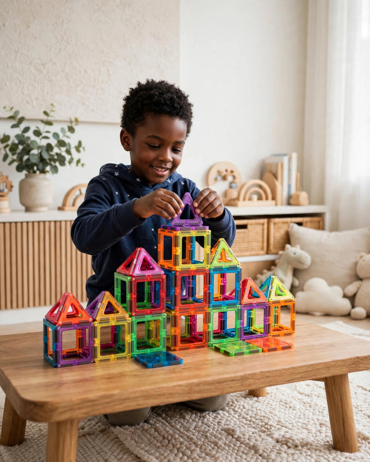 Magnetic Building Blocks | STEM Educational Toy for Toddlers