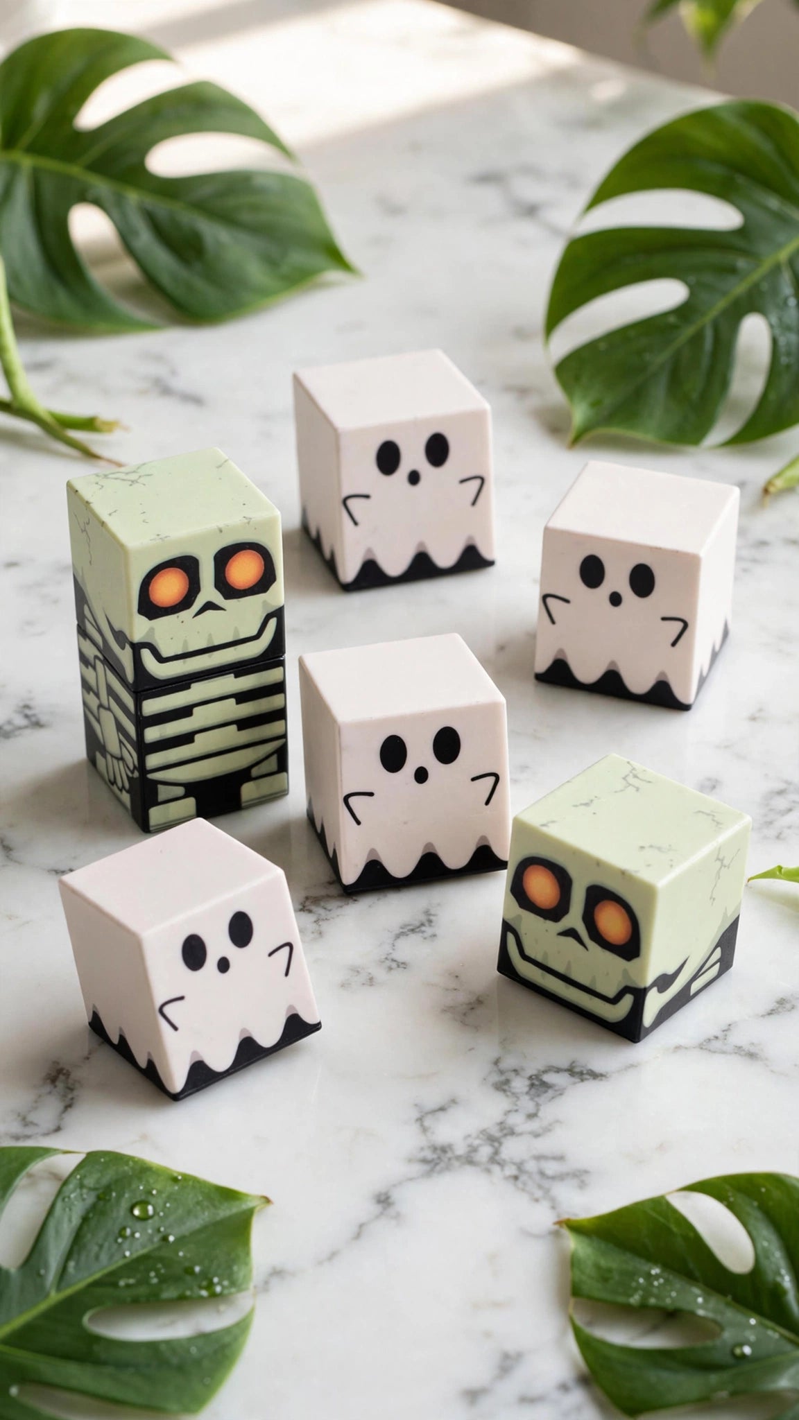 100-Piece Magnetic Halloween Building Cubes - Spooky Castle Set