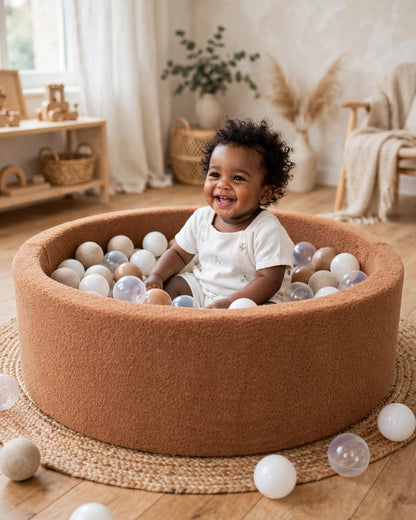 Soft Lamb Fleece Ball Pit for Toddlers & Babies