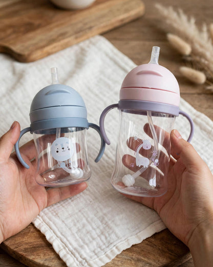 Kids Straw Water Bottle with Scale