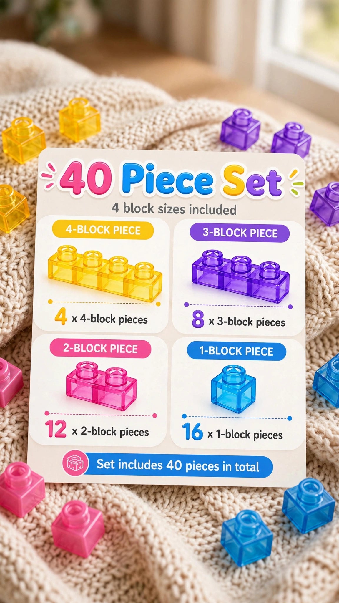Soft Gummy Building Blocks – Sensory Play Set