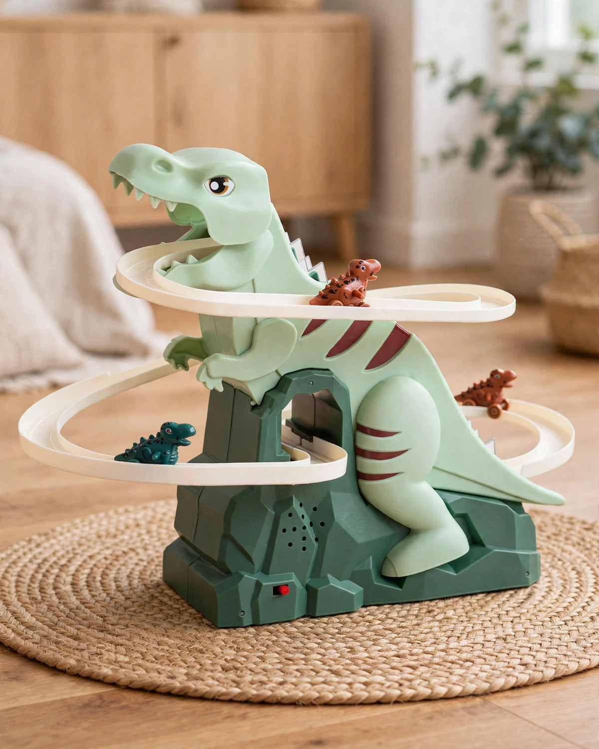 Kids' Electric Dinosaur Climbing Playhouse | Stairs, Slide & Lights | Interactive Toy