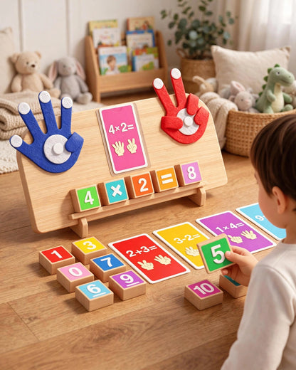 Wooden Number Counting Blocks | Math Learning Toy for Toddlers